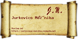 Jurkovics Mónika névjegykártya