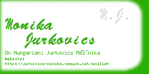 monika jurkovics business card